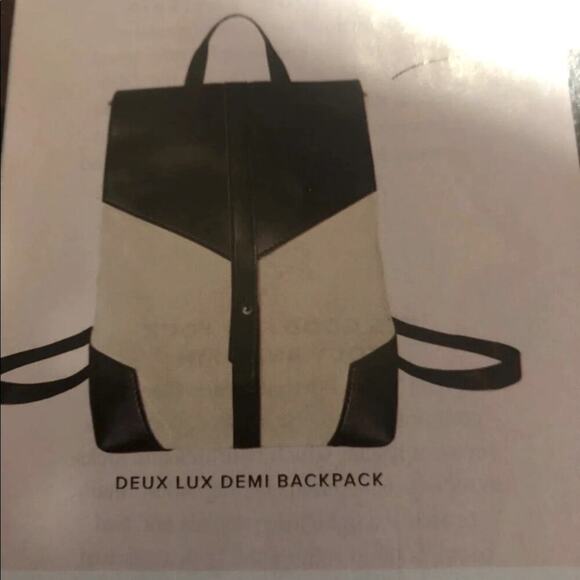 Deux lux Demi backpack NWT y2k 90s retro clueless Mean Girls bag Black and White - Picture 1 of 2
